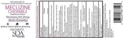 Sda Meclizine 25 mg Tablet Package Label (Sda Meclizine 25 mg Tablet Package Label)